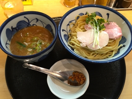 「鶏と魚介のつけ麺・大盛り」@つけ麺 たけもとの写真