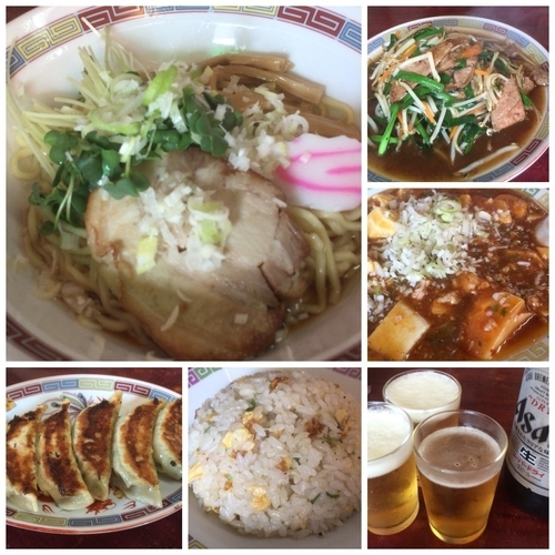 「宝そばチャーハンセット＋レバニラ＋麻婆豆腐＋餃子＋ビール」@宝華の写真