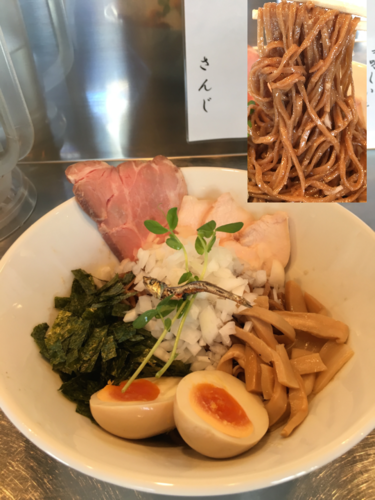 「煮干油そば  780円」@さんじの写真