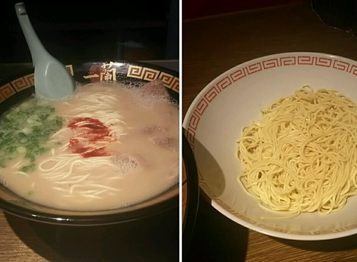 「天然とんこつラーメン＋替玉９８０円」@一蘭 千葉店(C-one内)の写真