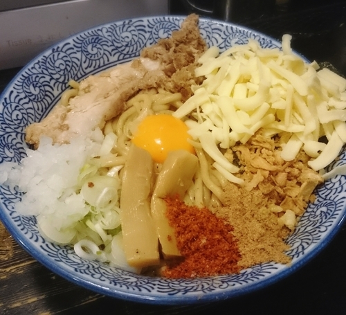 「まぜそば 300G ＋チーズ 980円」@狼煙 〜NOROSHI〜の写真