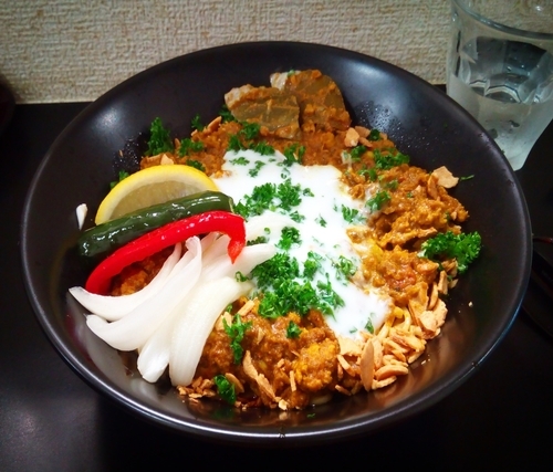 「期間限定 キーマカリーまぜそば」@自家製麺SHINの写真