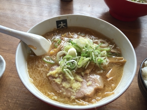 「味噌ラーメン大盛＋味玉＋小ライス」@大島の写真