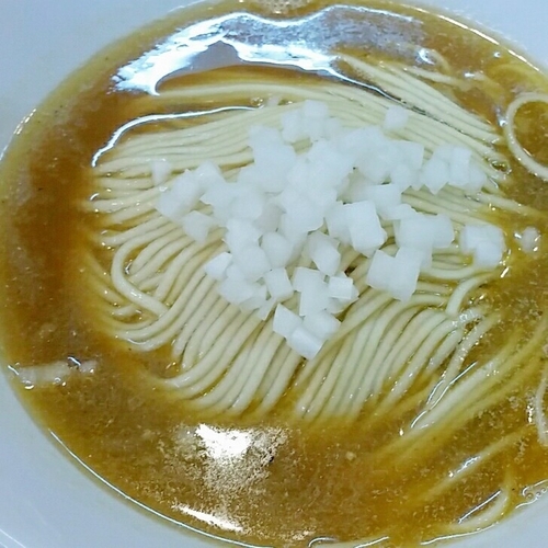 「裏かけ（塩）６５０円＋和え玉２００円」@煮干中華ソバ イチカワの写真