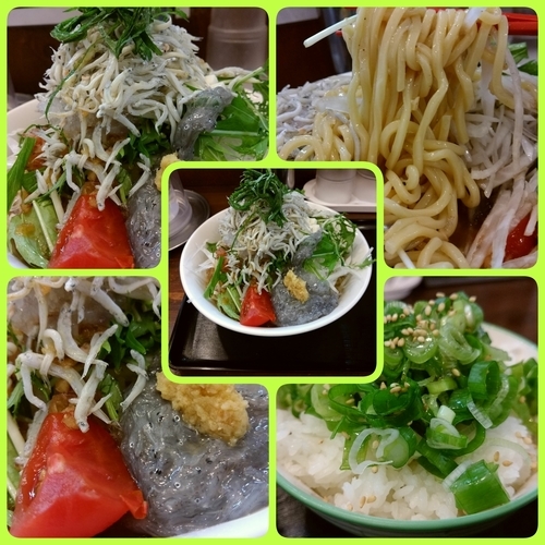 「【限定】冷サラダシラス郎＋ネギ飯」@ラーメン愉悦処 似星の写真