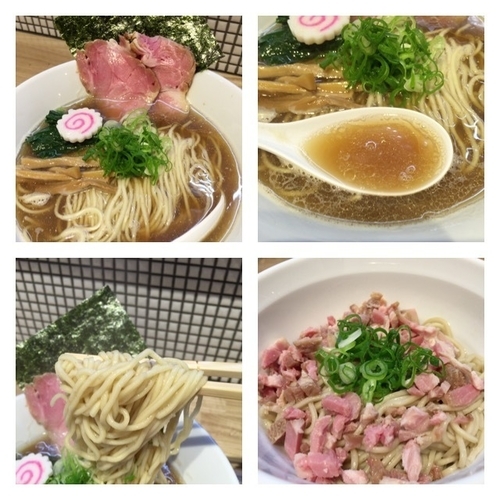 「淡麗煮干しらーめん 750円&貝油の替玉和えそば 200円」@らーめん 改の写真