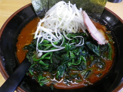 「辛ジャンラーメン＋ほうれん草」@麺処 52の写真