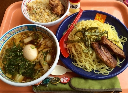 「つけ麺炒飯セット」@どうとんぼり神座 イオンモール大日店の写真