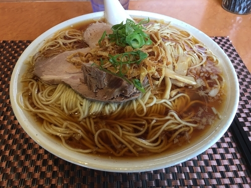 「玉葱中華そば特盛」@柴崎亭の写真