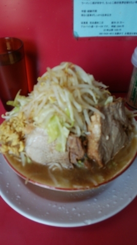 「ラーメン 野菜マシマシカラメ生姜」@ラーメン二郎 大宮店の写真