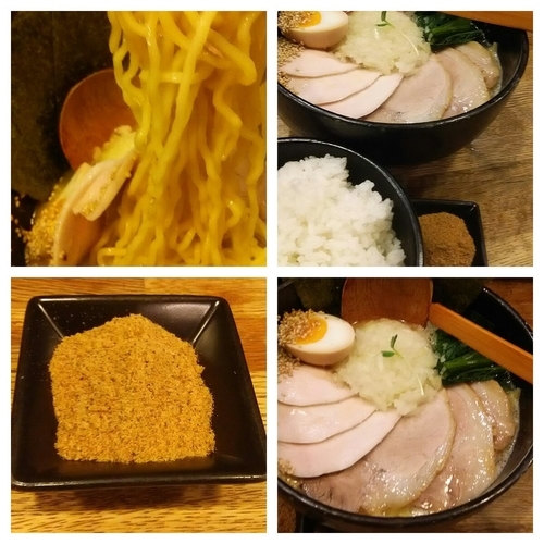 「鶏白湯らーめん＋大盛り＋ライス」@麺屋時茂の写真