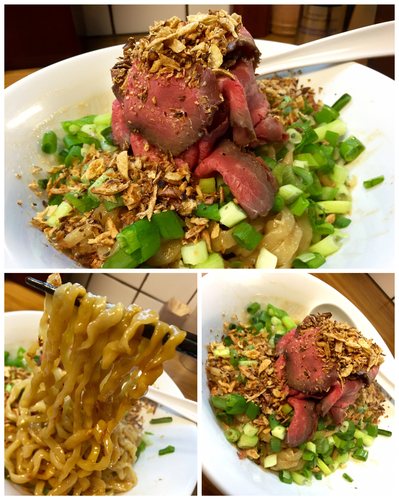 「＜数量限定＞ローストビーフガーリック混ぜそば￥800」@くじら食堂の写真