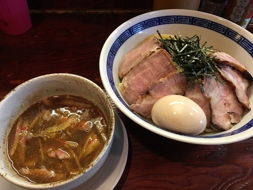 「肉玉つけそば 1150円」@にぼっしー中華そば家の写真