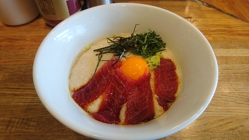 「【期間限定】冷やしまぐろトロロそば」@麺屋 庄太 六浦本店の写真