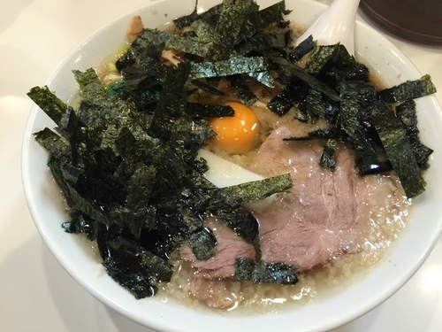 「月見らぁめん（こってり）：790円」@らぁめん ほりうち 新橋店の写真