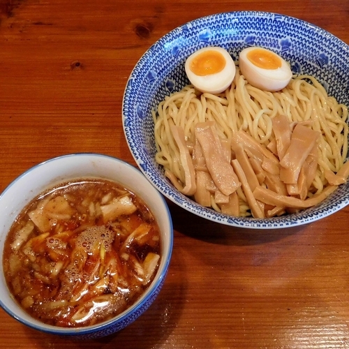 「つけめん 醤油味（700円）＋大盛（50円）」@弘富の写真