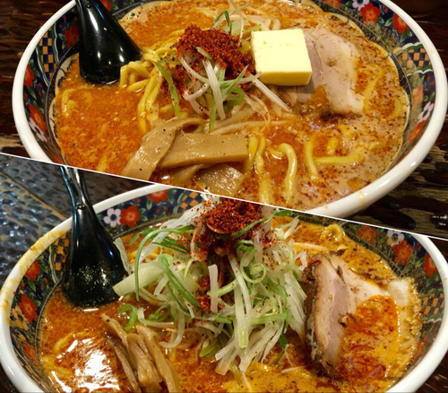 「辛味噌ラーメン(1辛)+無料トッピングバター ¥790」@北のらーめん 美空の写真