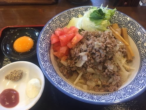 「ニューヨークまぜ麺¥918＋追い飯¥108」@麺処 いぐさの写真