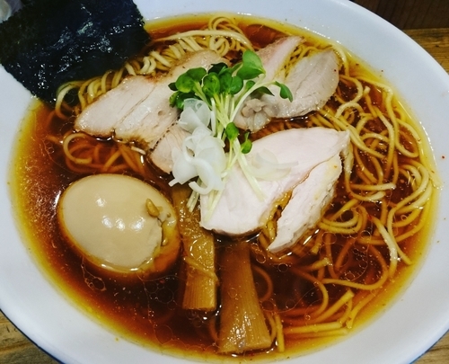 「しもふり中華そば（750円）＋味玉（100円）」@麺屋KABOちゃんの写真