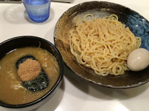 「味付玉子つけ麺（並）＋半ライス（ランチサービス）」@麺や 桜木の写真
