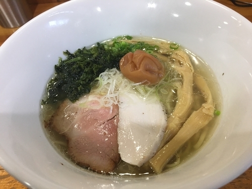 「【限定】南高梅塩そば800円」@麺屋 むじゃきの写真