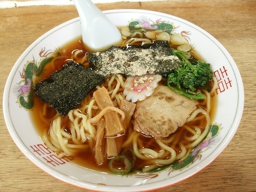 「ラーメン(並盛)450円」@ふじ久の写真