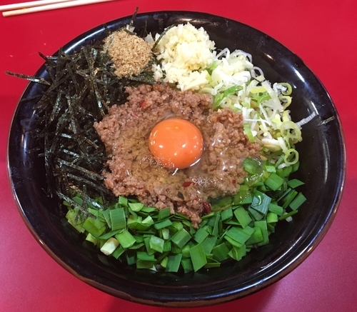 「混ぜそば【限定】」@家系ラーメン とらきち家の写真