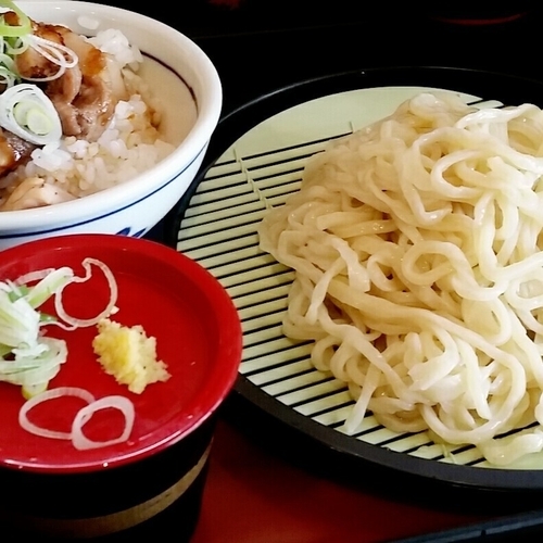 「ざる中華 ５５０円＋焼き豚ご飯 ３００円」@松屋製麺所の写真
