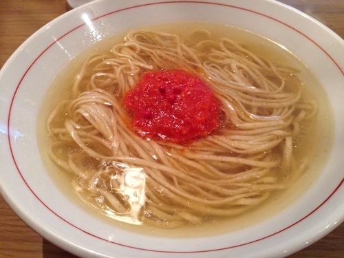 「「限定」塩かけそば 初夏のトマト味」@地球の中華そばの写真