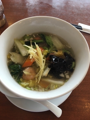 「海老野菜あんかけ麺780円」@中華レストランChina Fan 草加店の写真