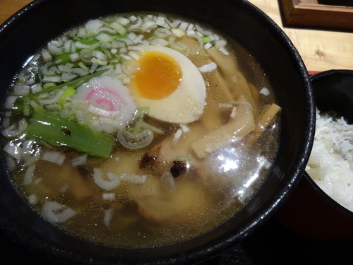 「塩そば ＋ シラス御飯　　800円」@春夏秋冬 季の庭の写真