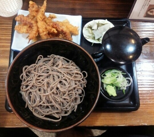 「げそ天もりそば750円麺パス仕様540円」@立花 南支店の写真