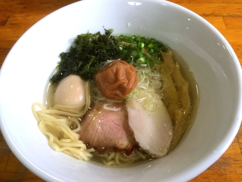 「【限定】南高梅塩そば（800円）＋味玉」@麺屋 むじゃきの写真