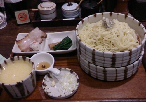 「熟成塩つけそば」@焙煎汐蕎麦処 金字塔の写真