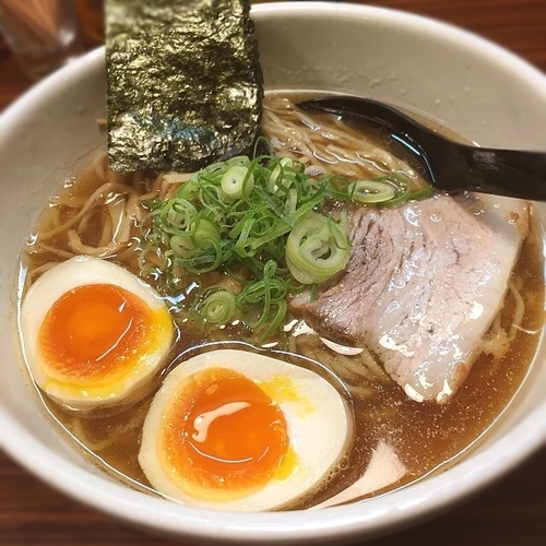 「しょうゆ味玉」@秋刀鮪だし 宣久の写真