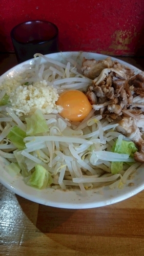 「油そば￥850+ニンニク」@ラーメン髭の写真