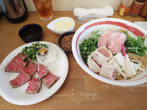 「名古屋風和え蕎麦(やや辛)　S」@MENYA 食い味の道有楽の写真