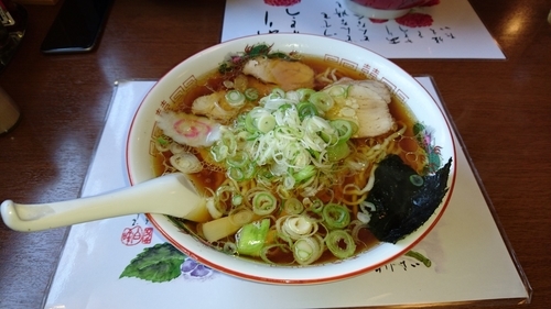 「中華そば　特盛　ネギまし」@中華そば 金ちゃんの写真