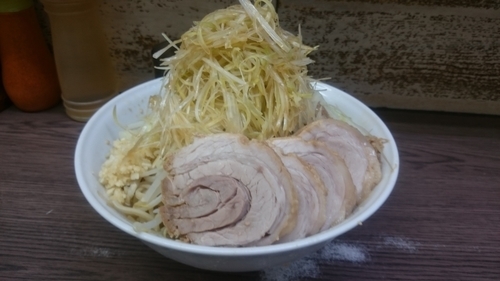 「大豚、ネギ、野菜、ニンニク」@ラーメン二郎 横浜関内店の写真
