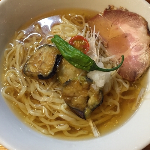 「【限定B】サンマ節と夏野菜の冷やしラーメン¥800」@はりけんラーメン 南店の写真
