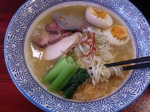 「【限定】濃厚鶏白湯」@麺処 善龍の写真