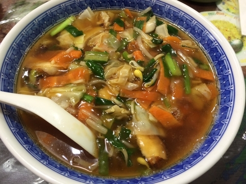 「サンマンメンと半炒飯【980】」@中華料理 龍栄の写真