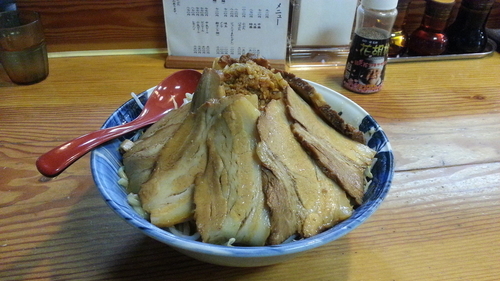 「味噌角ふじ+特盛り+バカぶた」@角ふじ 心麺の写真