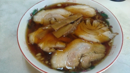 「チャーシューメン　380円」@中華そば すずきの写真