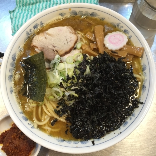 「岩のりラーメン＋辛味」@滝野川大勝軒の写真