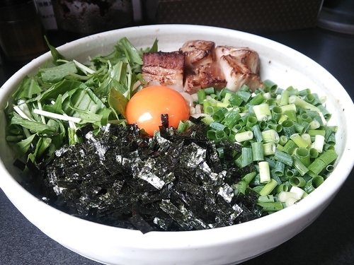 「まぜそば大盛」@てっぺん 上小田井分店の写真