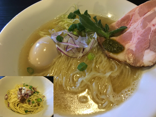 「【限定】味玉白トリュフ薫る鮮魚と貝の塩そば900円」@中華そば 先崎の写真