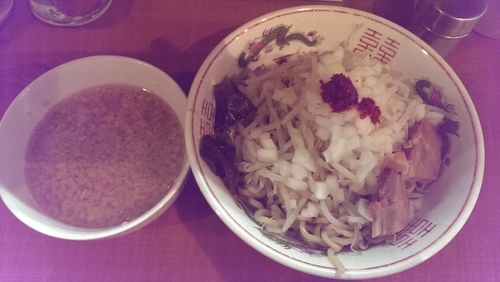 「つけらーめん、大盛」@らーめん ぽっぽっ屋 水道橋店の写真