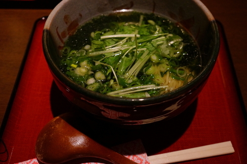 「生海苔塩ラーメン（７００円）」@魯山人羅麺 神田小川町本店の写真