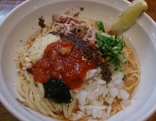 「【限定】冷しえびまぜ」@はりけんラーメンの写真